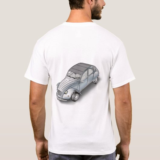 T-shirt 2CV Citroen  exploded view (Dos)