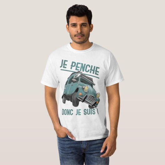 T-shirt 2CV penché (Devant entier)