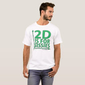 T-shirt 2D poules mouillées - avant (Devant entier)