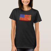 T-shirt 2e amendement Semi-fusil automatique Drapeau améri (Devant)