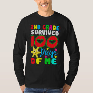 T-shirt 2e année a survécu 100 jours de moi heureux 100e j