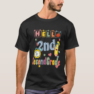 T-shirt 2e année Bonjour 2e année équipe de niveau Retour