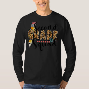 T-shirt 2e année Leopard Girls Boys Teacher Team 2e G