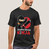 T-shirt 2e année Ninja Kick Premier jour Retour à l'école (Devant)