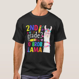 T-shirt 2e année No Prob Llama enseignant élève Premier jo