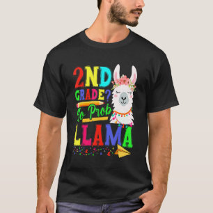 T-shirt 2e année No Prob Llama Retour à l'école Premier jo