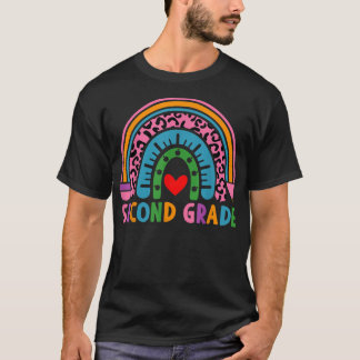 T-shirt 2e année Rainbow Girls Boys Teacher Team 2e G