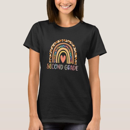 T-shirt 2e année Rainbow Girls Boys Teacher Team 2e G (Devant)
