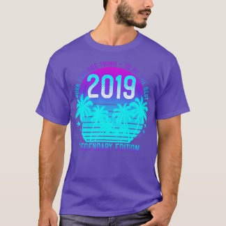 T-shirt 2e anniversaire 2019 Vintage esthétique Sunset Pal