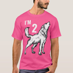 T-shirt 2E Anniversaire 2 Ans Loup Club Howling Wolf Pack