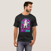 T-shirt 2e Anniversaire Arc-en-ciel 2 ans Flossing Unicorn (Devant entier)