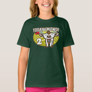 T-shirt 2e anniversaire de l'enfant Aujourd'hui, je suis d