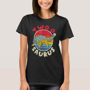 T-shirt 2e anniversaire Deux O Saurus I Ankylosaurus I Fam