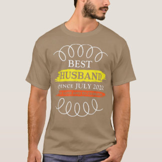T-shirt 2e anniversaire du Mariage Meilleur Mari depuis le