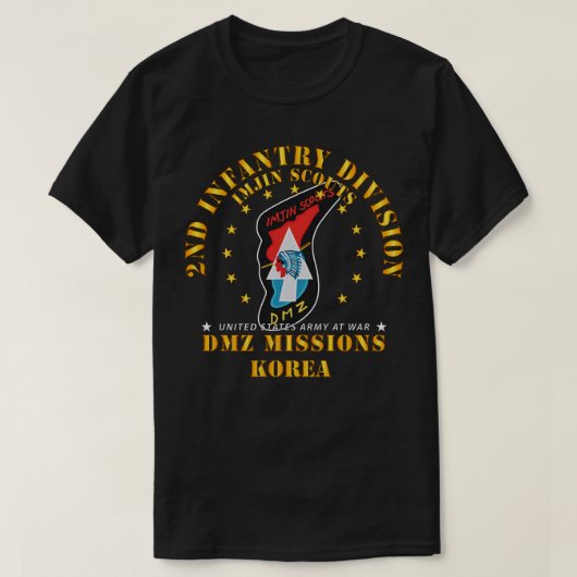 T-shirt 2e division d'infanterie Missions de la DMZ de l'I (Design devant)