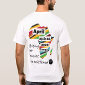 T-shirt 2e édition annuelle de l'Expo des auteurs noirs de (Dos)