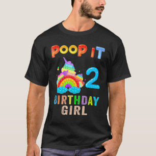 T-shirt 2e Fidget Pop It Anniversaire Fille Party Deux 2 a