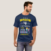 T-shirt 2e fois Jeu Grossesse Faire-part Gamer Nouveau (Devant entier)