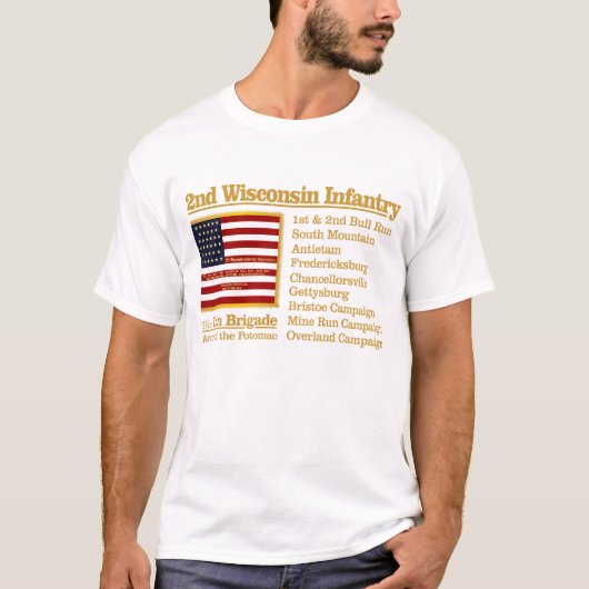 T-shirt 2e Infanterie du Wisconsin (BH) (Devant)