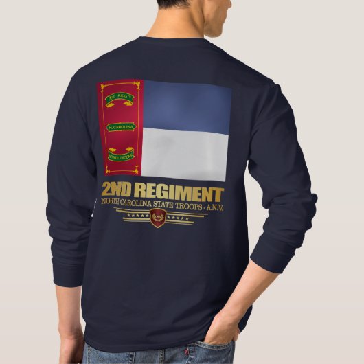 T-shirt 2e Régiment, Troupes d'État de Caroline du Nord (Dos)