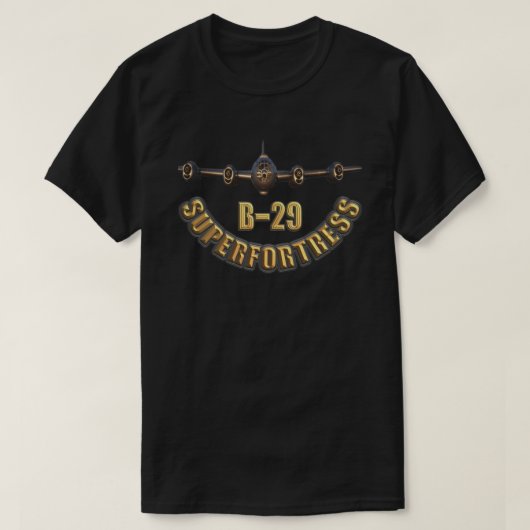 T-shirt 2ème guerre mondiale American Warplane B-29 Superf (Design devant)