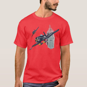 T-shirt 2ÈME GUERRE MONDIALE Avions de guerre Warbirts F4U