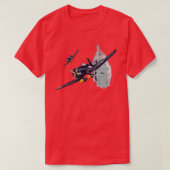 T-shirt 2ÈME GUERRE MONDIALE Avions de guerre Warbirts F4U (Design devant)