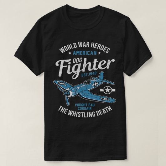 T-shirt 2ÈME GUERRE MONDIALE Planes Warbids Warplanes F4U  (Design devant)