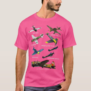 T-shirt 2ÈME GUERRE MONDIALE Planes Warbirds P51 Mustang S