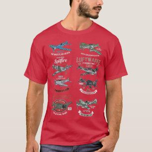 T-shirt 2ÈME GUERRE MONDIALE Planes Warbirds Warplanes F4U