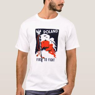 T-shirt 2ÈME GUERRE MONDIALE Pologne, combattre d'abord
