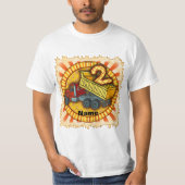 T-shirt 2nd Birthday Dump Truck (Devant)