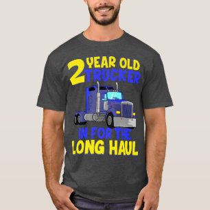 T-shirt 2nd Birthday Truck Trucker Kids Truck Driver Boys 