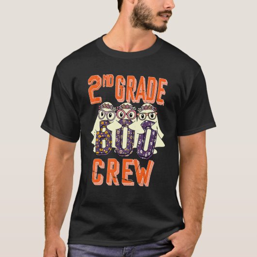 T-shirt 2nd Grade Boo Crew Teacher Student  Halloween Cost (Devant)