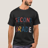 T-shirt 2nd Grade Dreameam Retro Backo Schooleacher Studen (Devant)