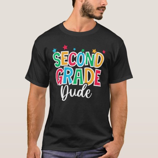 T-shirt 2nd Grade Dude First Day of School Welcome Back to (Devant)