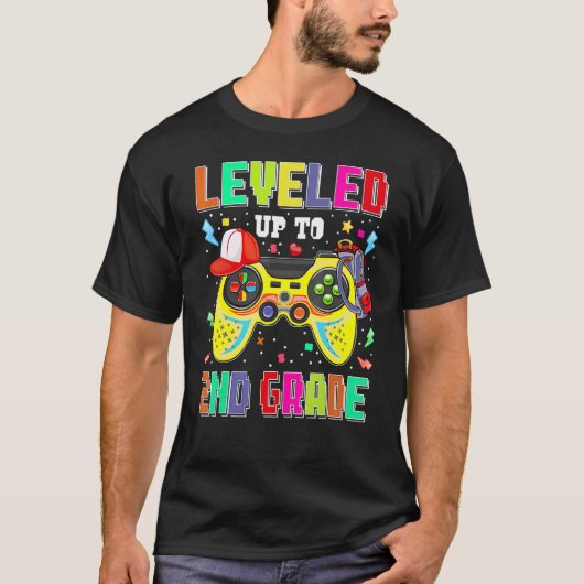 T-shirt 2nd Grade Gamer First Day Second Grade Boys Back T (Devant)