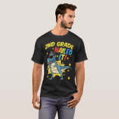 T-shirt 2nd Grade Graduation  Rex Dinosaur 2nd Grade Naile (Devant entier)