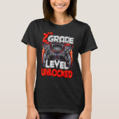 T-shirt 2nd Grade Level Unlocked Video Game Back To School (Devant)