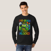 T-shirt 2nd Grade Level Unlocked Video Game Back To School (Devant entier)