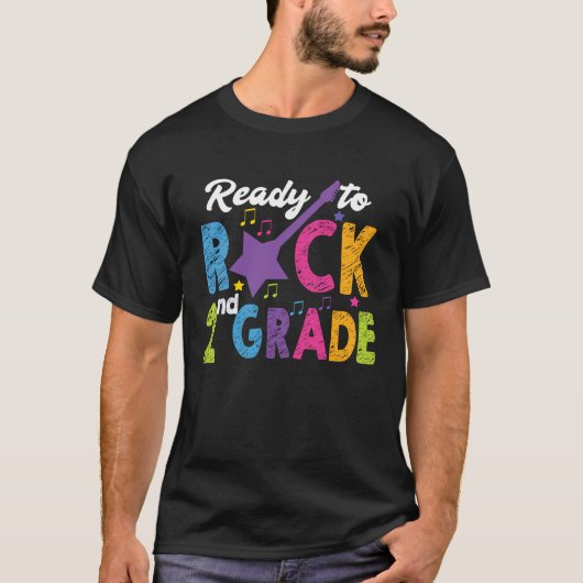 T-shirt 2nd Grade School Ready to Rock Second Back to Scho (Devant)