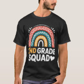 T-shirt 2nd Grade Squad Backo School Second Gradeeacher Gi (Devant)