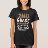 T-shirt 2nd Grade Squad Leopard Back To School Second Grad (Devant)