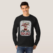 T-shirt 2nd Grade Squad Plaid Reindeer Santa Hat Teacher C (Devant entier)