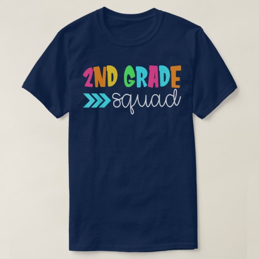 T-shirt 2nd Grade Squad Second Grade Back To School Teache (Design devant)