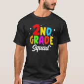 T-shirt 2nd Grade Squad Second Teacher Student Team Back T (Devant)