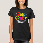 T-shirt 2nd Grade Squad Second Teacher Student Team Back T (Devant)