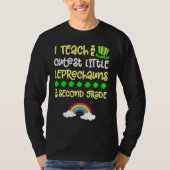 T-shirt 2nd Grade Teacher St Patrick Day Second Rainbow Le (Devant)