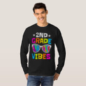 T-shirt 2nd Grade Vibes Sunglasses Back To School Student (Devant entier)