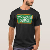 T-shirt 2nd Second Grade Squad Chalk Board (Devant)